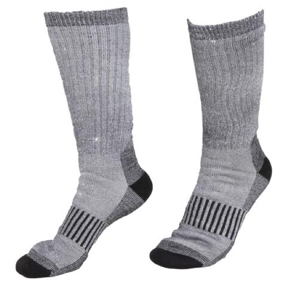 NEW Wool Blend Thermal Socks 2 PAIRS Performance Work GRAY Shoe 6 - 12.5 Men’s - Picture 4 of 14